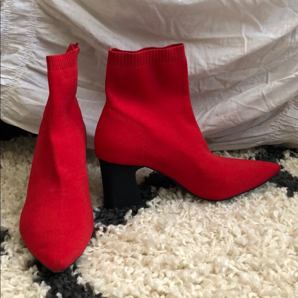 Red sock boot